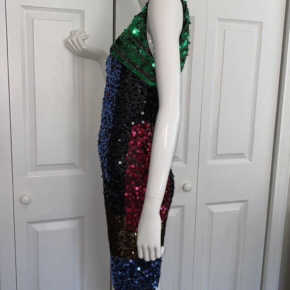 🔥 ALICE & Olivia  Dress Multicolor sz 2 New #1 - Picture 8 of 11